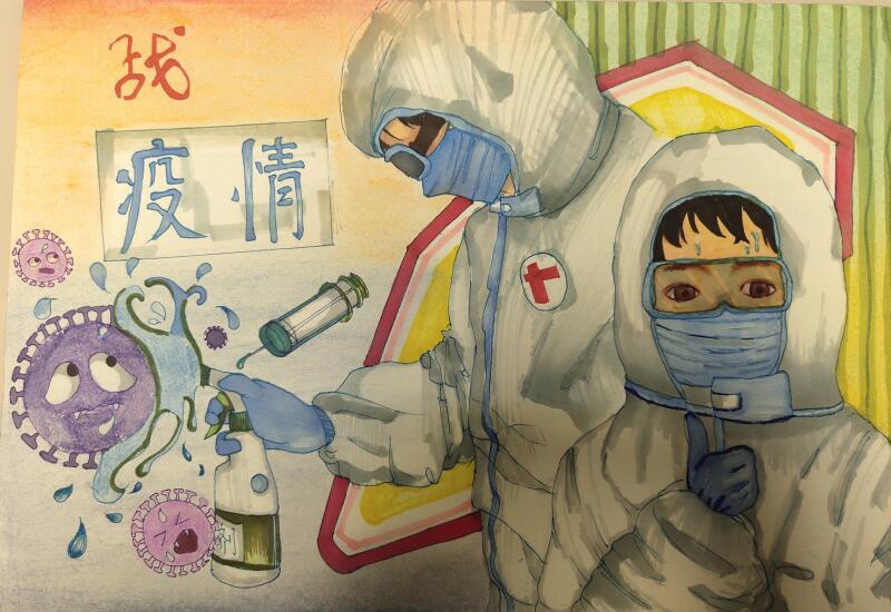 “疫情當前，孩子們有‘畫’說”作品展播（三十五）