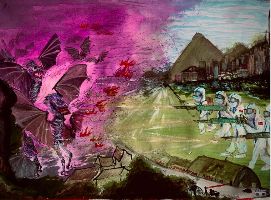 “疫情當(dāng)前，孩子們有‘畫’說”作品展播（四十三）