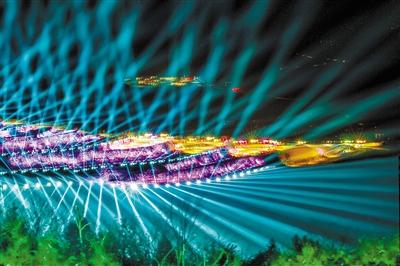 蘭山每晚都有炫酷燈光秀 你想看嗎？