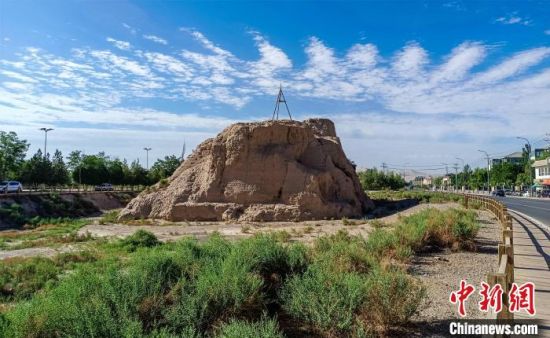 圖為沙州郡城遺址公園古遺址。　王斌銀 攝