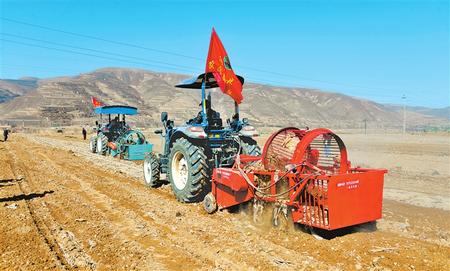 定西市隴西縣17個鄉(xiāng)鎮(zhèn)的農(nóng)機合作社、農(nóng)機手參加了農(nóng)機技能比賽和培訓