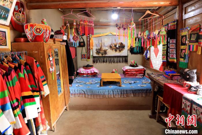 圖為土族文化展示。　薛蒂 攝