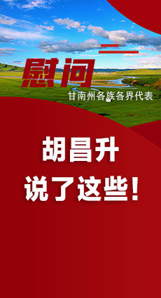  圖解|慰問甘南州各族各界代表 胡昌升說了這些！