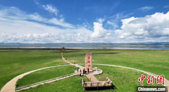 2024年6月，甘肅甘南州碌曲縣尕海湖。(資料圖)高瑩 攝